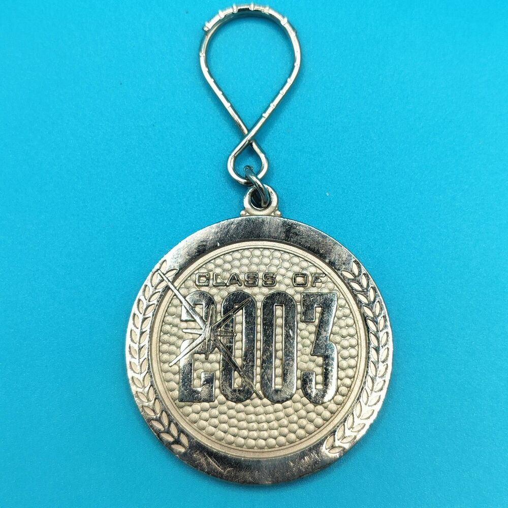 Jostens Class of 2003 Graduation Medallion Keychain Alumni Memorabilia